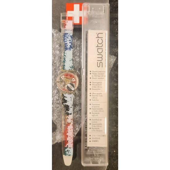 Swatch Artpack4 Watch Set with the TICKING BRAIN GK247 by Jo Whaley - Picture 13 of 16